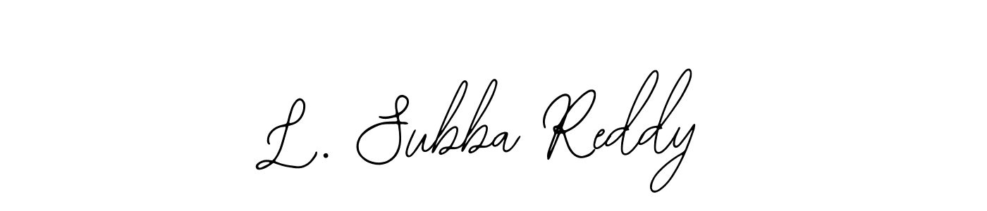 Make a beautiful signature design for name L. Subba Reddy. Use this online signature maker to create a handwritten signature for free. L. Subba Reddy signature style 12 images and pictures png