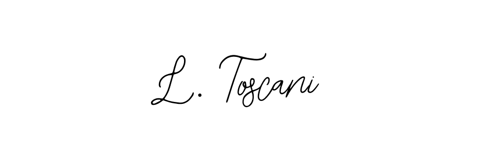 Similarly Bearetta-2O07w is the best handwritten signature design. Signature creator online .You can use it as an online autograph creator for name L. Toscani. L. Toscani signature style 12 images and pictures png