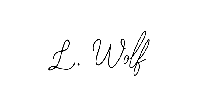 Also we have L. Wolf name is the best signature style. Create professional handwritten signature collection using Bearetta-2O07w autograph style. L. Wolf signature style 12 images and pictures png