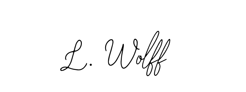 Create a beautiful signature design for name L. Wolff. With this signature (Bearetta-2O07w) fonts, you can make a handwritten signature for free. L. Wolff signature style 12 images and pictures png
