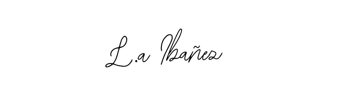 The best way (Bearetta-2O07w) to make a short signature is to pick only two or three words in your name. The name L.a Ibañez include a total of six letters. For converting this name. L.a Ibañez signature style 12 images and pictures png