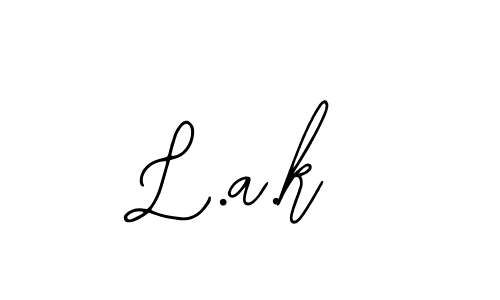 Similarly Bearetta-2O07w is the best handwritten signature design. Signature creator online .You can use it as an online autograph creator for name L.a.k. L.a.k signature style 12 images and pictures png