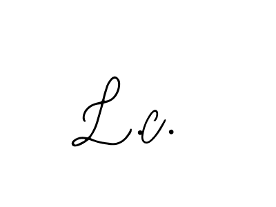 How to make L.c. name signature. Use Bearetta-2O07w style for creating short signs online. This is the latest handwritten sign. L.c. signature style 12 images and pictures png