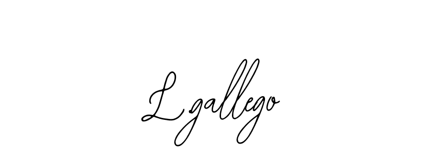 How to make L.gallego signature? Bearetta-2O07w is a professional autograph style. Create handwritten signature for L.gallego name. L.gallego signature style 12 images and pictures png