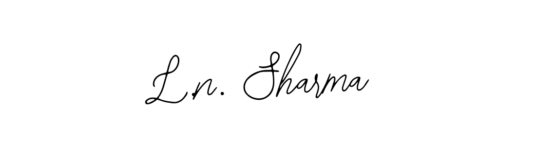 Create a beautiful signature design for name L.n. Sharma. With this signature (Bearetta-2O07w) fonts, you can make a handwritten signature for free. L.n. Sharma signature style 12 images and pictures png