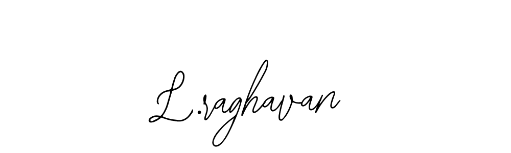 Design your own signature with our free online signature maker. With this signature software, you can create a handwritten (Bearetta-2O07w) signature for name L.raghavan. L.raghavan signature style 12 images and pictures png