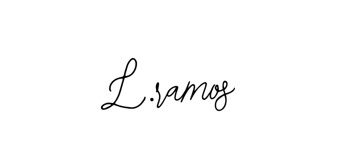 You should practise on your own different ways (Bearetta-2O07w) to write your name (L.ramos) in signature. don't let someone else do it for you. L.ramos signature style 12 images and pictures png