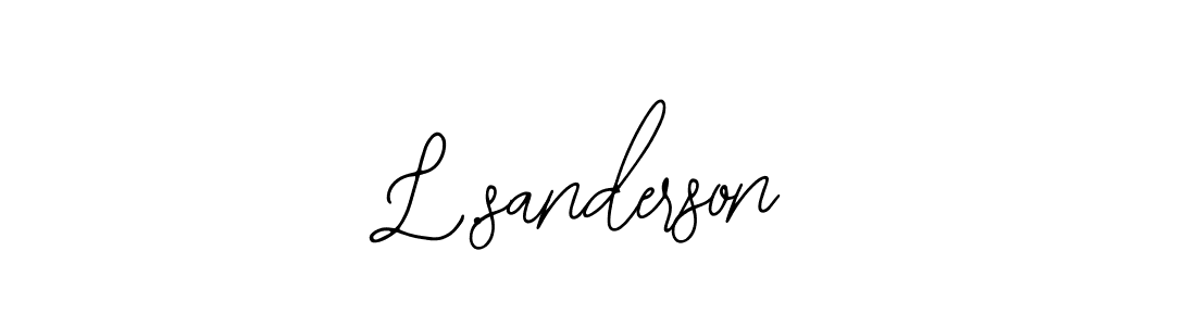 Similarly Bearetta-2O07w is the best handwritten signature design. Signature creator online .You can use it as an online autograph creator for name L.sanderson. L.sanderson signature style 12 images and pictures png