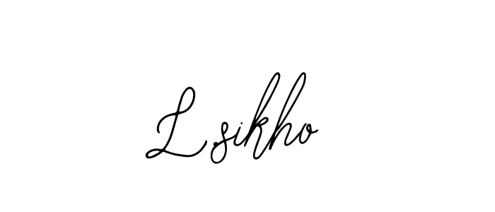 if you are searching for the best signature style for your name L.sikho. so please give up your signature search. here we have designed multiple signature styles  using Bearetta-2O07w. L.sikho signature style 12 images and pictures png