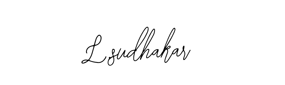 How to make L.sudhakar signature? Bearetta-2O07w is a professional autograph style. Create handwritten signature for L.sudhakar name. L.sudhakar signature style 12 images and pictures png