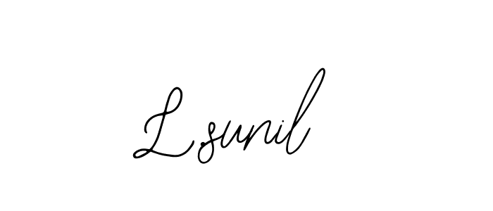 Design your own signature with our free online signature maker. With this signature software, you can create a handwritten (Bearetta-2O07w) signature for name L.sunil. L.sunil signature style 12 images and pictures png