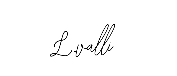 How to make L.valli signature? Bearetta-2O07w is a professional autograph style. Create handwritten signature for L.valli name. L.valli signature style 12 images and pictures png