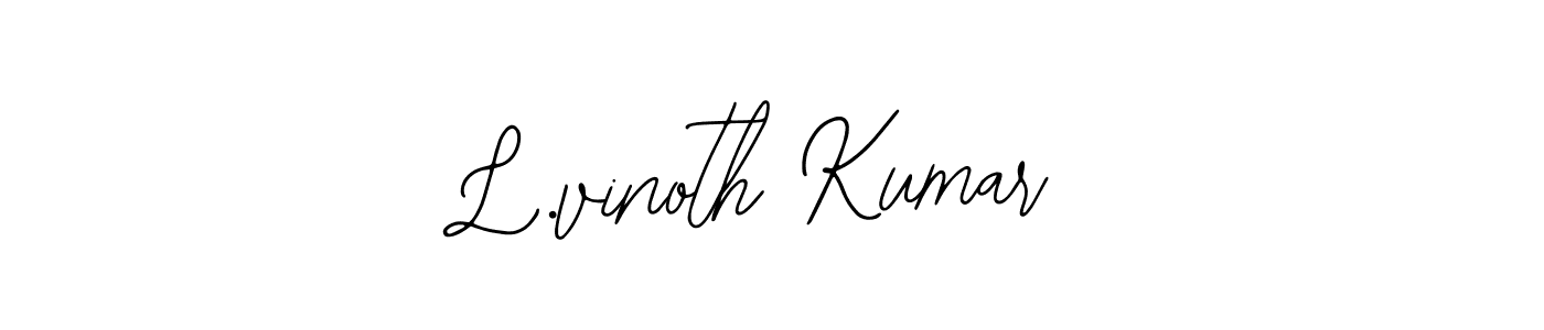 It looks lik you need a new signature style for name L.vinoth Kumar. Design unique handwritten (Bearetta-2O07w) signature with our free signature maker in just a few clicks. L.vinoth Kumar signature style 12 images and pictures png