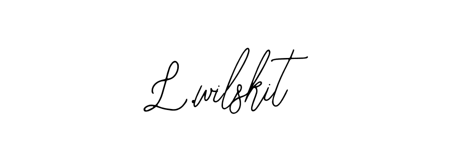 Create a beautiful signature design for name L.wilskit. With this signature (Bearetta-2O07w) fonts, you can make a handwritten signature for free. L.wilskit signature style 12 images and pictures png