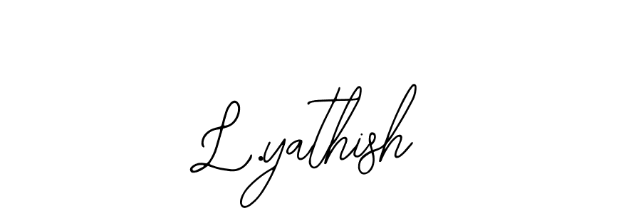 Also we have L.yathish name is the best signature style. Create professional handwritten signature collection using Bearetta-2O07w autograph style. L.yathish signature style 12 images and pictures png