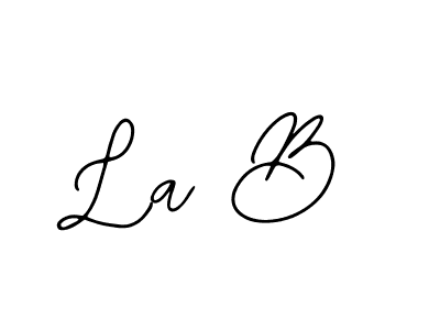 Bearetta-2O07w is a professional signature style that is perfect for those who want to add a touch of class to their signature. It is also a great choice for those who want to make their signature more unique. Get La B name to fancy signature for free. La B signature style 12 images and pictures png
