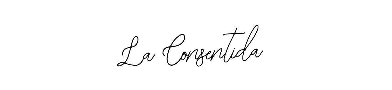 Create a beautiful signature design for name La Consentida. With this signature (Bearetta-2O07w) fonts, you can make a handwritten signature for free. La Consentida signature style 12 images and pictures png