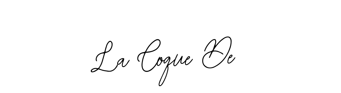 Also You can easily find your signature by using the search form. We will create La Coque De name handwritten signature images for you free of cost using Bearetta-2O07w sign style. La Coque De signature style 12 images and pictures png