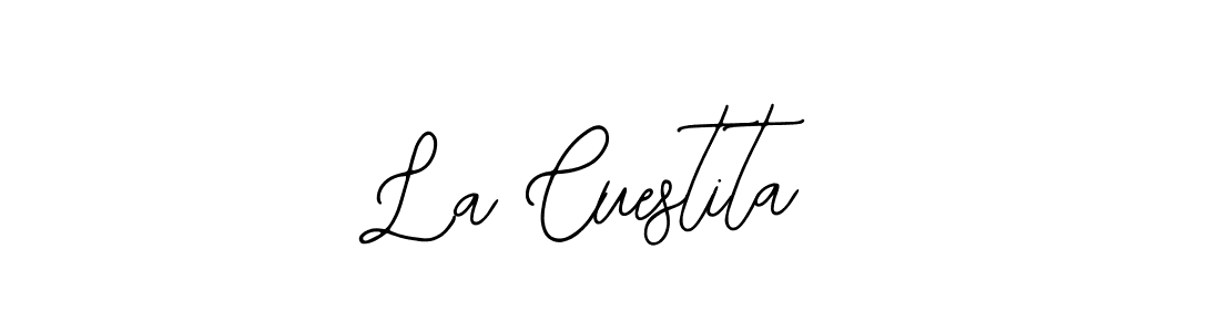 Also we have La Cuestita name is the best signature style. Create professional handwritten signature collection using Bearetta-2O07w autograph style. La Cuestita signature style 12 images and pictures png