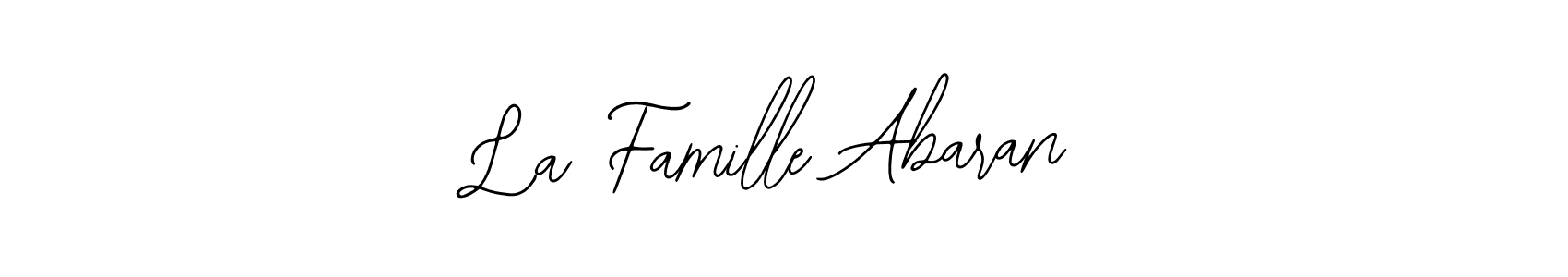 Design your own signature with our free online signature maker. With this signature software, you can create a handwritten (Bearetta-2O07w) signature for name La Famille Abaran. La Famille Abaran signature style 12 images and pictures png
