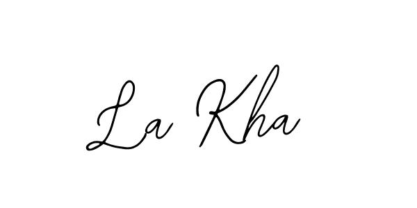 Once you've used our free online signature maker to create your best signature Bearetta-2O07w style, it's time to enjoy all of the benefits that La Kha name signing documents. La Kha signature style 12 images and pictures png