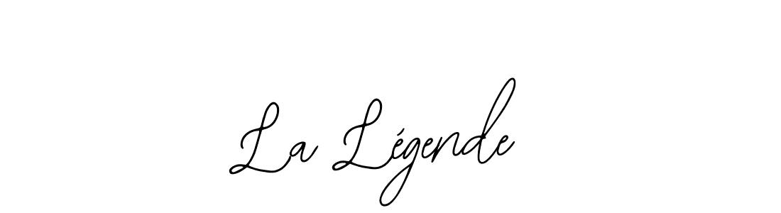 You should practise on your own different ways (Bearetta-2O07w) to write your name (La Légende) in signature. don't let someone else do it for you. La Légende signature style 12 images and pictures png