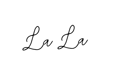 Bearetta-2O07w is a professional signature style that is perfect for those who want to add a touch of class to their signature. It is also a great choice for those who want to make their signature more unique. Get La La name to fancy signature for free. La La signature style 12 images and pictures png