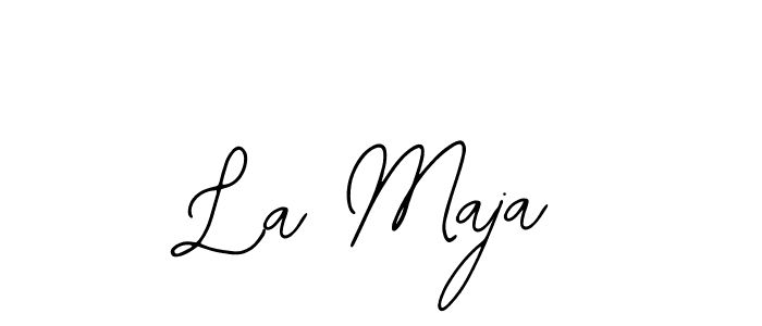 How to make La Maja name signature. Use Bearetta-2O07w style for creating short signs online. This is the latest handwritten sign. La Maja signature style 12 images and pictures png