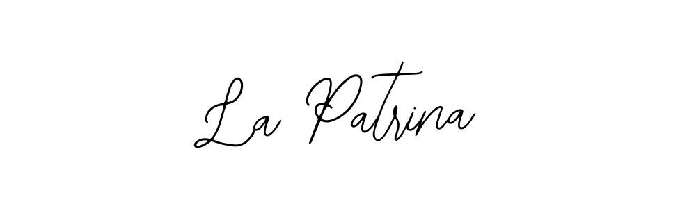 Also we have La Patrina name is the best signature style. Create professional handwritten signature collection using Bearetta-2O07w autograph style. La Patrina signature style 12 images and pictures png