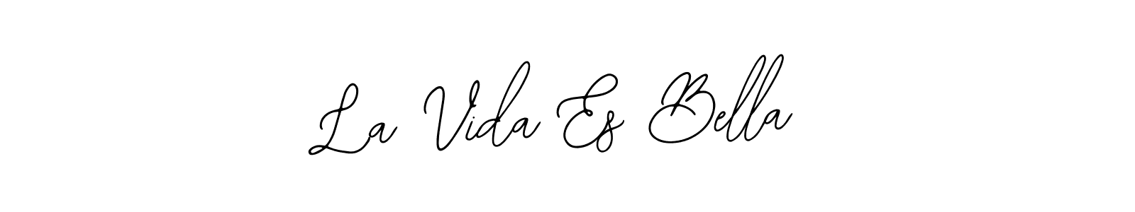 Design your own signature with our free online signature maker. With this signature software, you can create a handwritten (Bearetta-2O07w) signature for name La Vida Es Bella. La Vida Es Bella signature style 12 images and pictures png