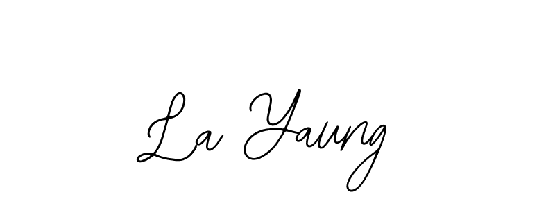 Use a signature maker to create a handwritten signature online. With this signature software, you can design (Bearetta-2O07w) your own signature for name La Yaung. La Yaung signature style 12 images and pictures png