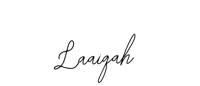 Use a signature maker to create a handwritten signature online. With this signature software, you can design (Bearetta-2O07w) your own signature for name Laaiqah. Laaiqah signature style 12 images and pictures png