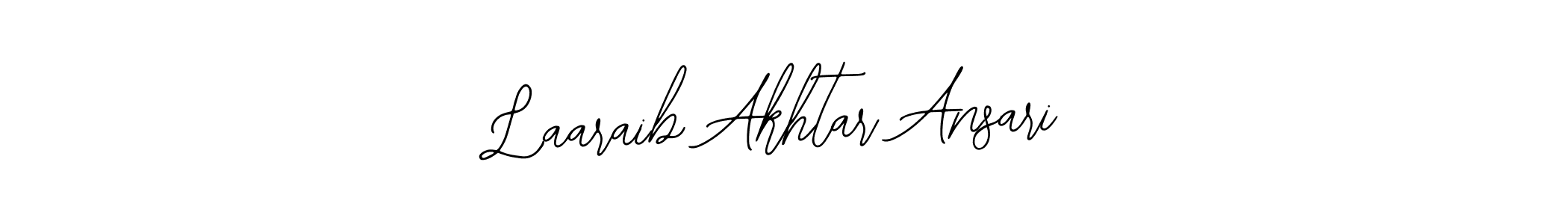 You can use this online signature creator to create a handwritten signature for the name Laaraib Akhtar Ansari. This is the best online autograph maker. Laaraib Akhtar Ansari signature style 12 images and pictures png