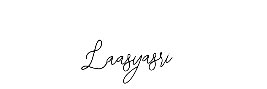 How to make Laasyasri name signature. Use Bearetta-2O07w style for creating short signs online. This is the latest handwritten sign. Laasyasri signature style 12 images and pictures png