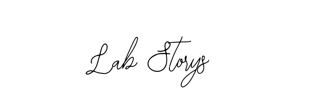 Use a signature maker to create a handwritten signature online. With this signature software, you can design (Bearetta-2O07w) your own signature for name Lab Storys. Lab Storys signature style 12 images and pictures png