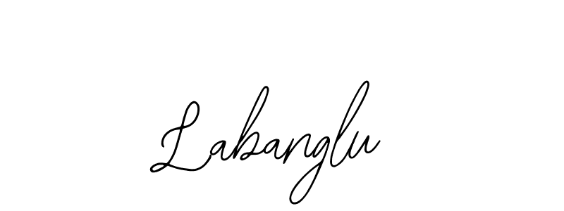 You should practise on your own different ways (Bearetta-2O07w) to write your name (Labanglu) in signature. don't let someone else do it for you. Labanglu signature style 12 images and pictures png