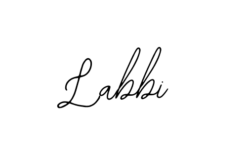 How to make Labbi name signature. Use Bearetta-2O07w style for creating short signs online. This is the latest handwritten sign. Labbi signature style 12 images and pictures png