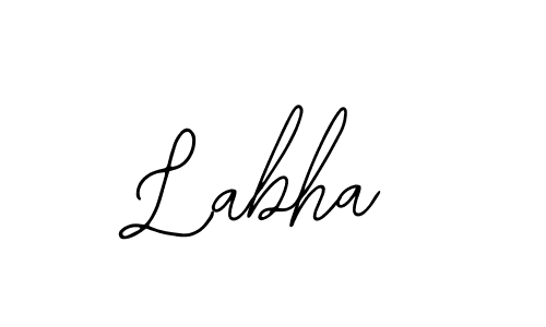 Use a signature maker to create a handwritten signature online. With this signature software, you can design (Bearetta-2O07w) your own signature for name Labha. Labha signature style 12 images and pictures png
