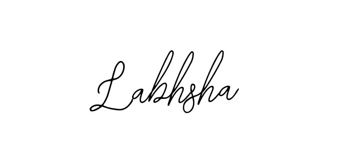 if you are searching for the best signature style for your name Labhsha. so please give up your signature search. here we have designed multiple signature styles  using Bearetta-2O07w. Labhsha signature style 12 images and pictures png