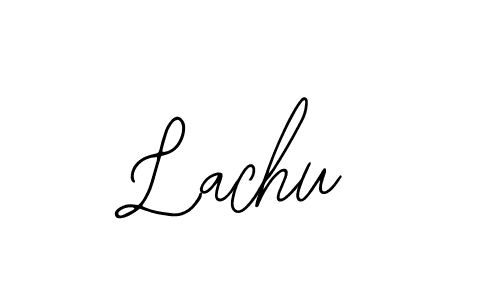 You should practise on your own different ways (Bearetta-2O07w) to write your name (Lachu) in signature. don't let someone else do it for you. Lachu signature style 12 images and pictures png