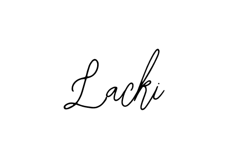 Use a signature maker to create a handwritten signature online. With this signature software, you can design (Bearetta-2O07w) your own signature for name Lacki. Lacki signature style 12 images and pictures png