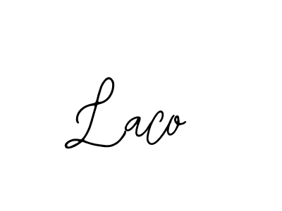 Use a signature maker to create a handwritten signature online. With this signature software, you can design (Bearetta-2O07w) your own signature for name Laco. Laco signature style 12 images and pictures png