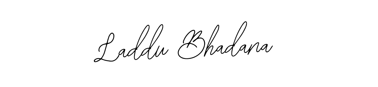 if you are searching for the best signature style for your name Laddu Bhadana. so please give up your signature search. here we have designed multiple signature styles  using Bearetta-2O07w. Laddu Bhadana signature style 12 images and pictures png