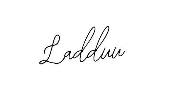 Use a signature maker to create a handwritten signature online. With this signature software, you can design (Bearetta-2O07w) your own signature for name Ladduu. Ladduu signature style 12 images and pictures png