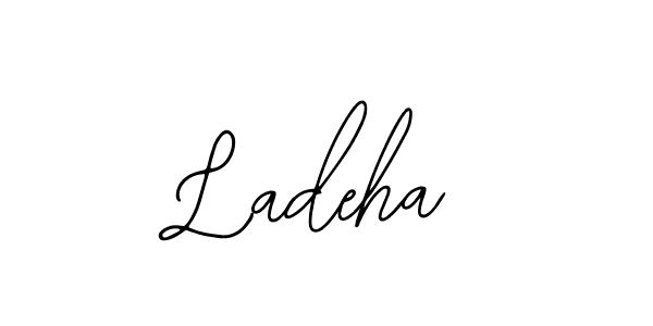 Use a signature maker to create a handwritten signature online. With this signature software, you can design (Bearetta-2O07w) your own signature for name Ladeha. Ladeha signature style 12 images and pictures png