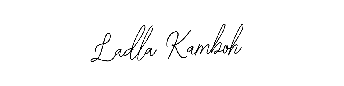 Similarly Bearetta-2O07w is the best handwritten signature design. Signature creator online .You can use it as an online autograph creator for name Ladla Kamboh. Ladla Kamboh signature style 12 images and pictures png