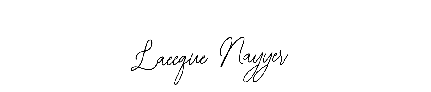 Use a signature maker to create a handwritten signature online. With this signature software, you can design (Bearetta-2O07w) your own signature for name Laeeque Nayyer. Laeeque Nayyer signature style 12 images and pictures png