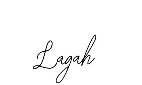 You should practise on your own different ways (Bearetta-2O07w) to write your name (Lagah) in signature. don't let someone else do it for you. Lagah signature style 12 images and pictures png