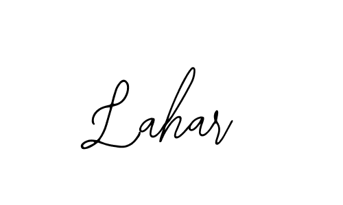 Design your own signature with our free online signature maker. With this signature software, you can create a handwritten (Bearetta-2O07w) signature for name Lahar. Lahar signature style 12 images and pictures png