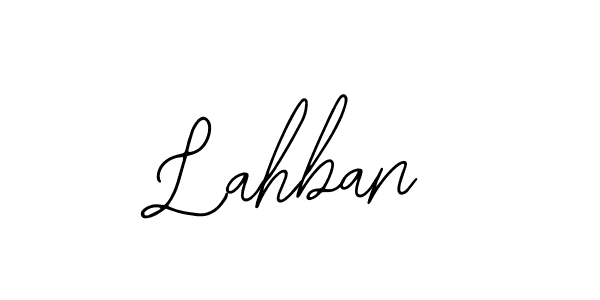 Use a signature maker to create a handwritten signature online. With this signature software, you can design (Bearetta-2O07w) your own signature for name Lahban. Lahban signature style 12 images and pictures png